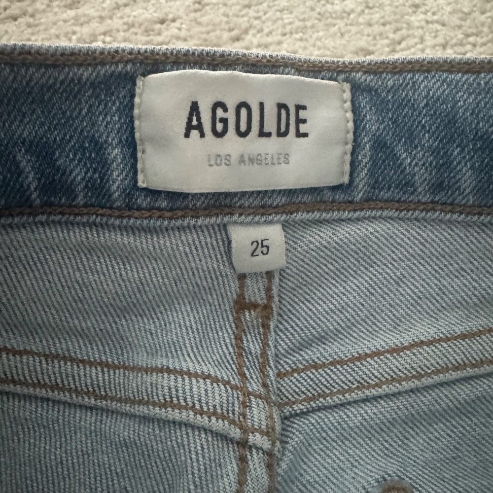 Agolde Riley High Rise Straight Crop Jeans - Picture 2 of 3